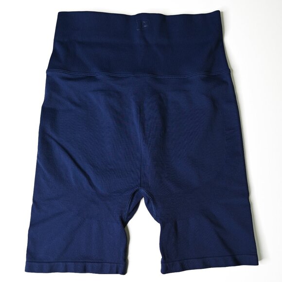 VICTORIA'S SECRET PINK Navy Seamless Flip-It Bike Yoga Workout Shorts - Sz Med - Picture 5 of 11